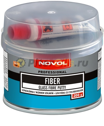 Шпаклевка со стекловолокном NOVOL FIBER (0.20 кг) 1220