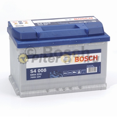 Аккумулятор BOSCH Silver S4 008 74Ah 680A 278x175x190 574 012 068 (- +)