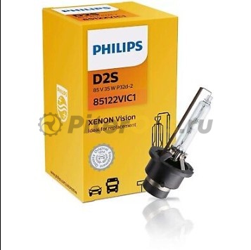 85122VIC1 Лампа ксеноновая D2S Vision 4600K 85V 35W P32d-2 C1 Philips