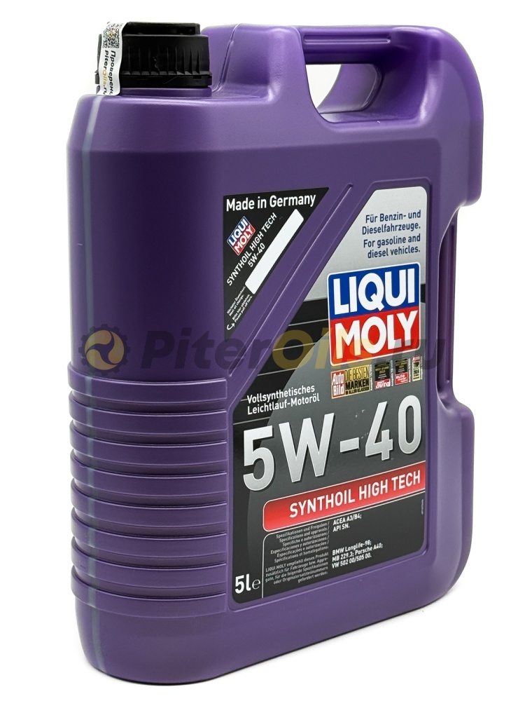 LIQUI MOLY Synthoil High Tech 5w40 (5л) 1925
