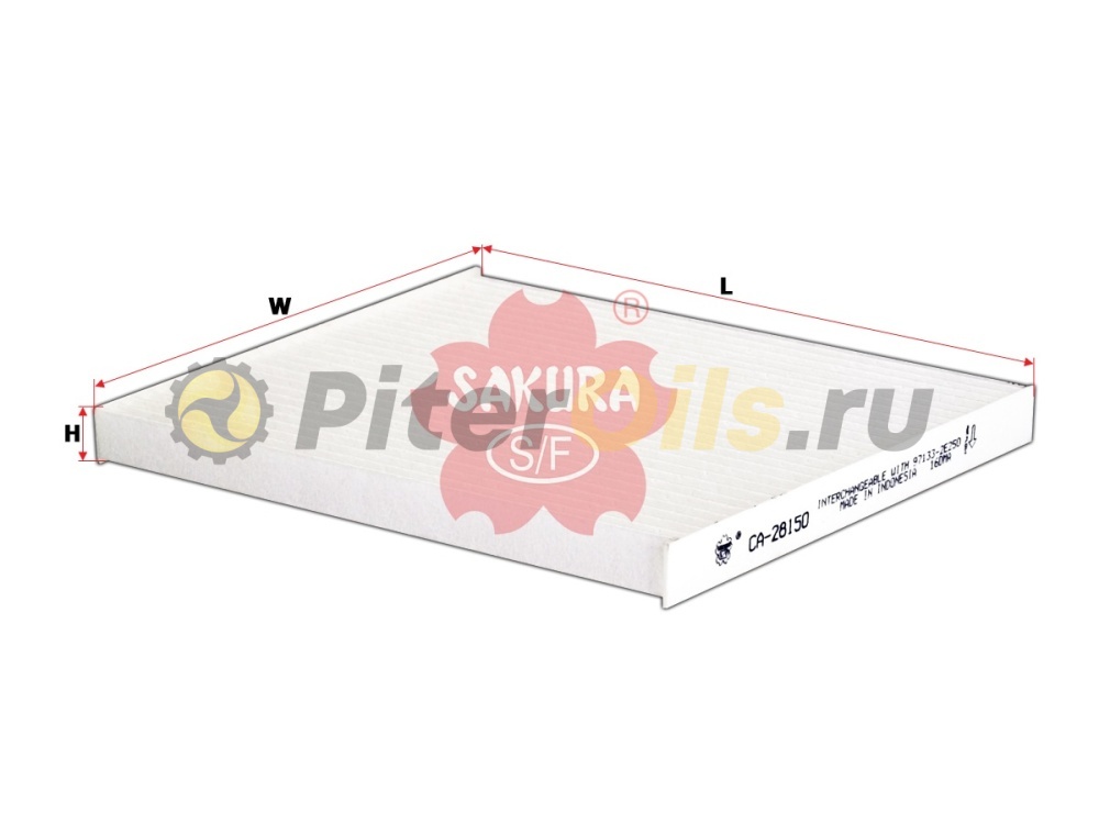 Sakura Фильтр салонный CA28150 (CU24004. K1423. SA 1281)