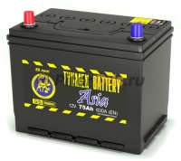 Аккумулятор Tyumen Battery ASIA 75Ah 630A (борт)  пр. пол. (+ -) 261x175x220