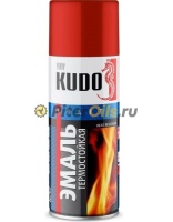 KUDO Краска спрей термостойкая красная 520 мл KU5005